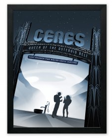 CERES Space Exploration Retro Travel Advertisement Poster Art Print