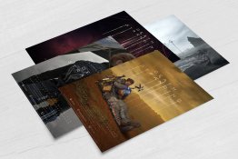 DEATH STRANDING Set of 4 x POSTCARDS