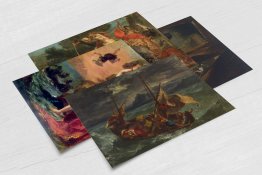 Eugène Delacroix Set of 4 x POSTCARDS Art