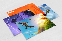 FORTNITE Set of 4 x POSTCARDS