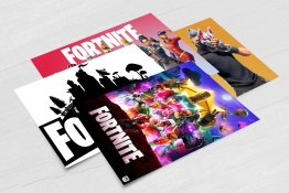 FORTNITE Set of 4 x POSTCARDS