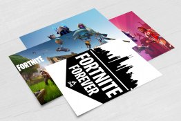 FORTNITE Set of 4 x POSTCARDS