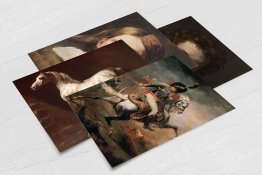 Théodore Géricault Set of 4 x POSTCARDS Art