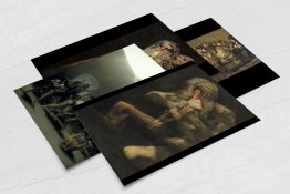 GOYA FRANCISCO Set of 4 x POSTCARDS Horror Art