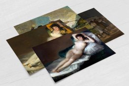 GOYA FRANCISCO Set of 4 x POSTCARDS Horror Art