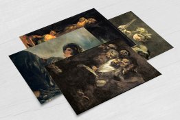 GOYA FRANCISCO Set of 4 x POSTCARDS Horror Art