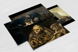 GOYA FRANCISCO Set of 4 x POSTCARDS Horror Art