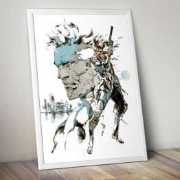 METAL GEAR SOLID II 2 SONS OF LIBERTY Gaming Video Game Poster Print