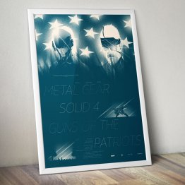 METAL GEAR SOLID IV 4 Gaming Video Game Poster Print