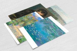 Claude Monet Set of 4 x POSTCARDS Art